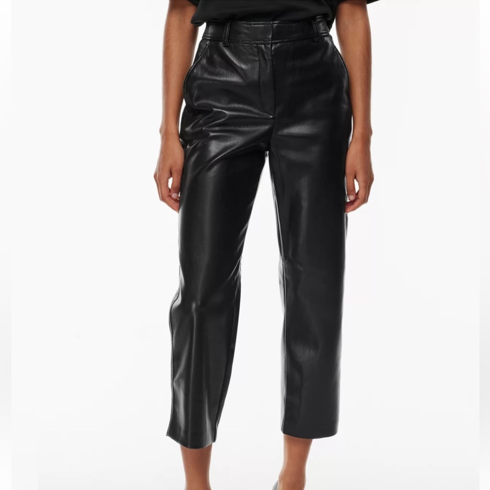 Babaton | Cropped Command Pants | Vegan Leather | Size 4